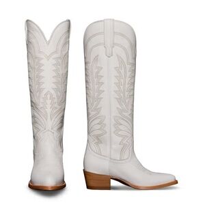 Tecovas | The Abby | White Tall Western Boots